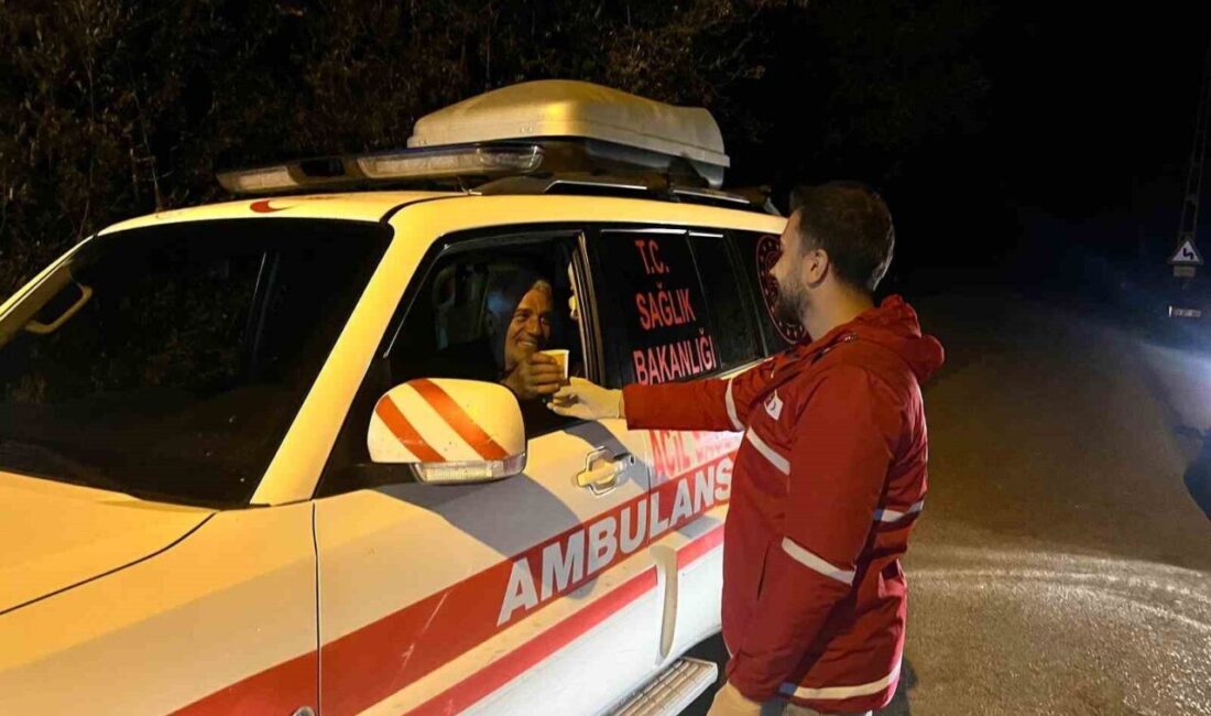 Bayburt'ta düşen özel jetin ardından arama kurtarma ekiplerine Bayburt Kızılay
