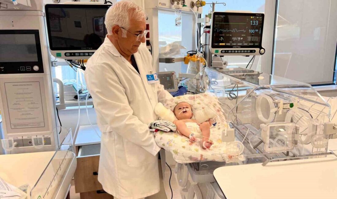 Kahramanmaraş’ta doğuştan sol burun deliği kapalı olan 3 aylık bebek,