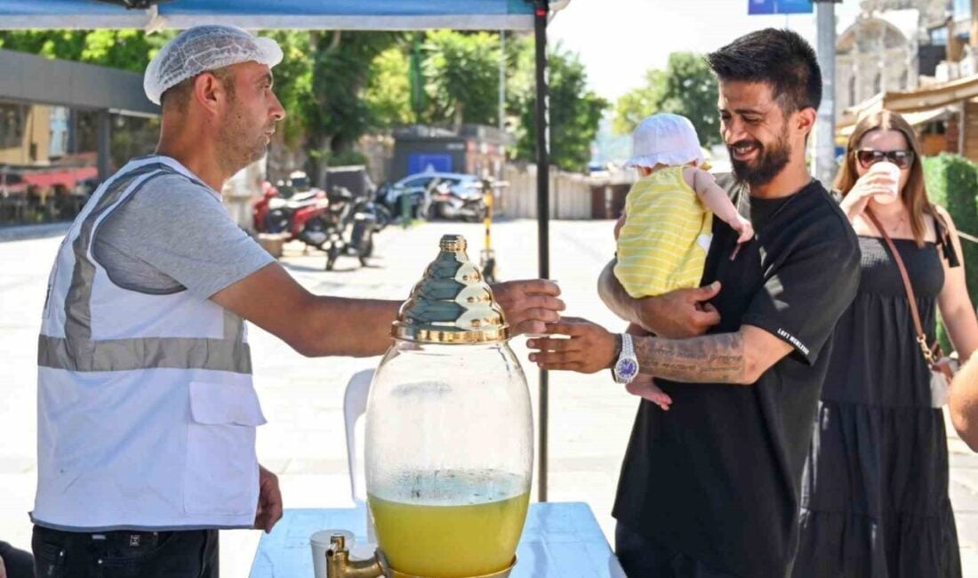 Beşiktaş Belediyesi, artan hava sıcaklıkları nedeniyle serinleme alanları kurarak halka
