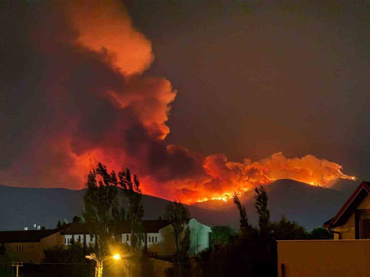 İzmir'in Ödemiş ilçesinde Tayfun Yangını'na benzer bir yangın çıktı. Tosunlar,