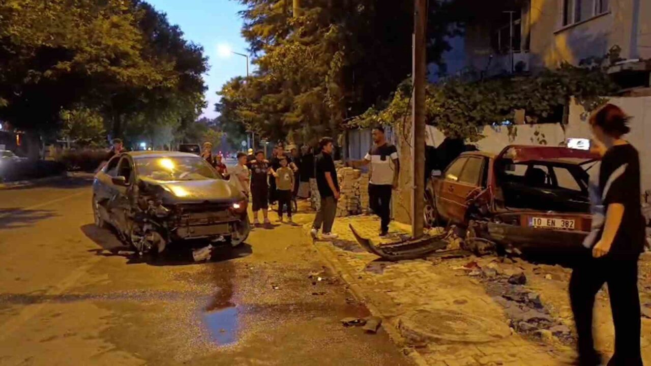 Konya'nın Meram ilçesinde, L.K. yönetimindeki otomobil, bisikletli çocuğa çarpmamak için