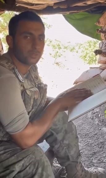 Bitlisli Piyade Sözleşmeli Er Celalettin Uyanık, Pençe-Kilit Harekatı sırasında metan