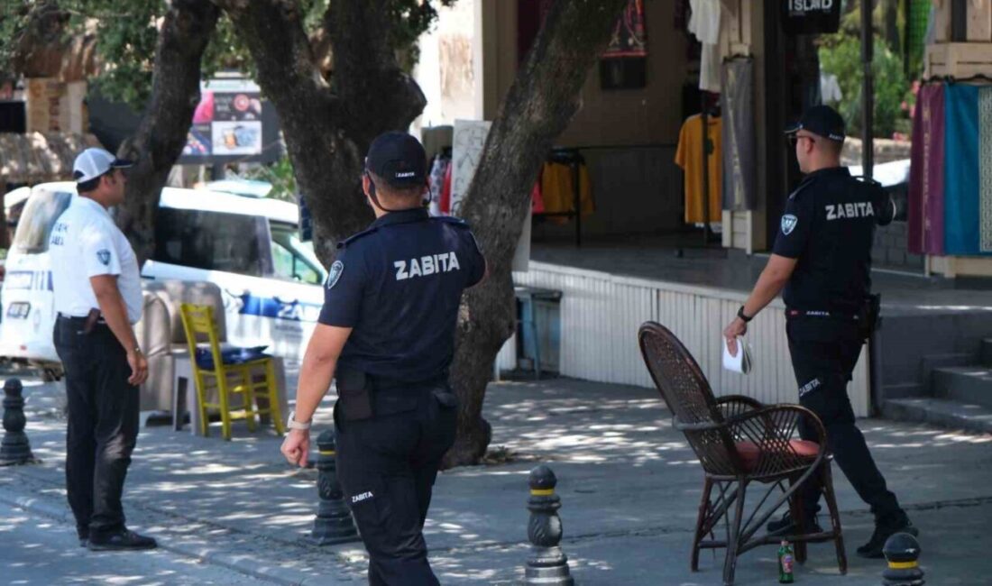 Bodrum Belediyesi Zabıta Müdürlüğü, Gümbet Mahallesi'nde işgaliyelere karşı denetimlerini sürdürdü.