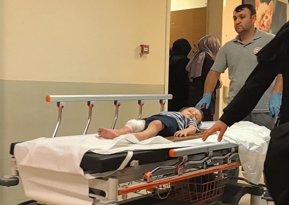 Bursa'nın İnegöl ilçesinde 2 yaşındaki Yusuf K., 3. kattaki evin