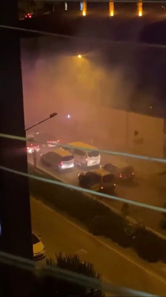 Bursa’nın Yıldırım ilçesinde asker uğurlama konvoyunda, bazı şahısların silahla havaya