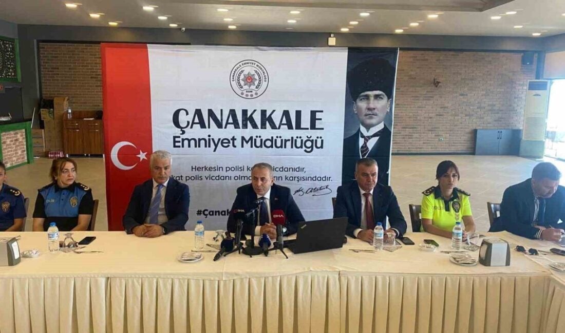 Çanakkale İl Emniyet Müdürü Kenan Kurt, asayiş olaylarının 2024'teki ilk