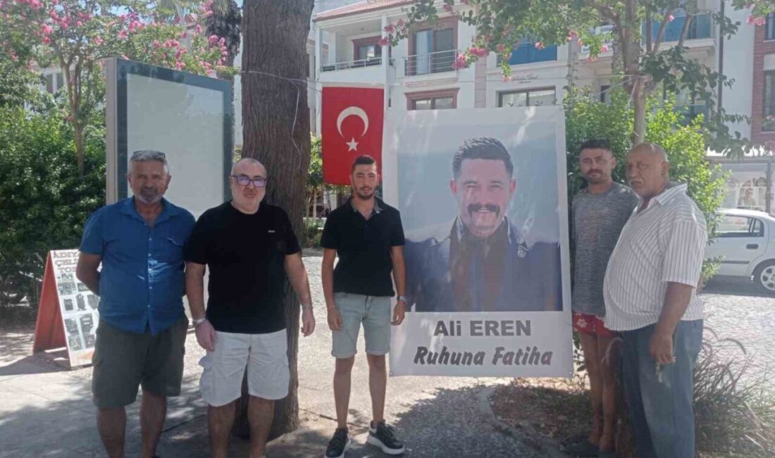 Datça Ülkü Ocakları, vefat eden başkanları Ali Eren (35) için