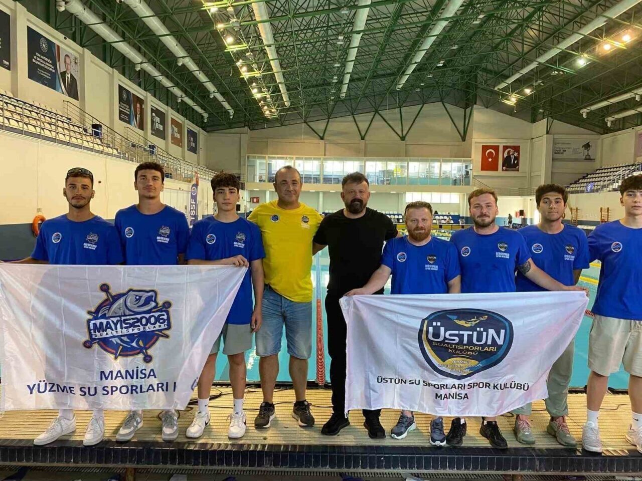 Türkiye Sualtı Sporları Federasyonu'nun ilk şampiyonasında, Manisa'dan katılan Üstün Sualtı