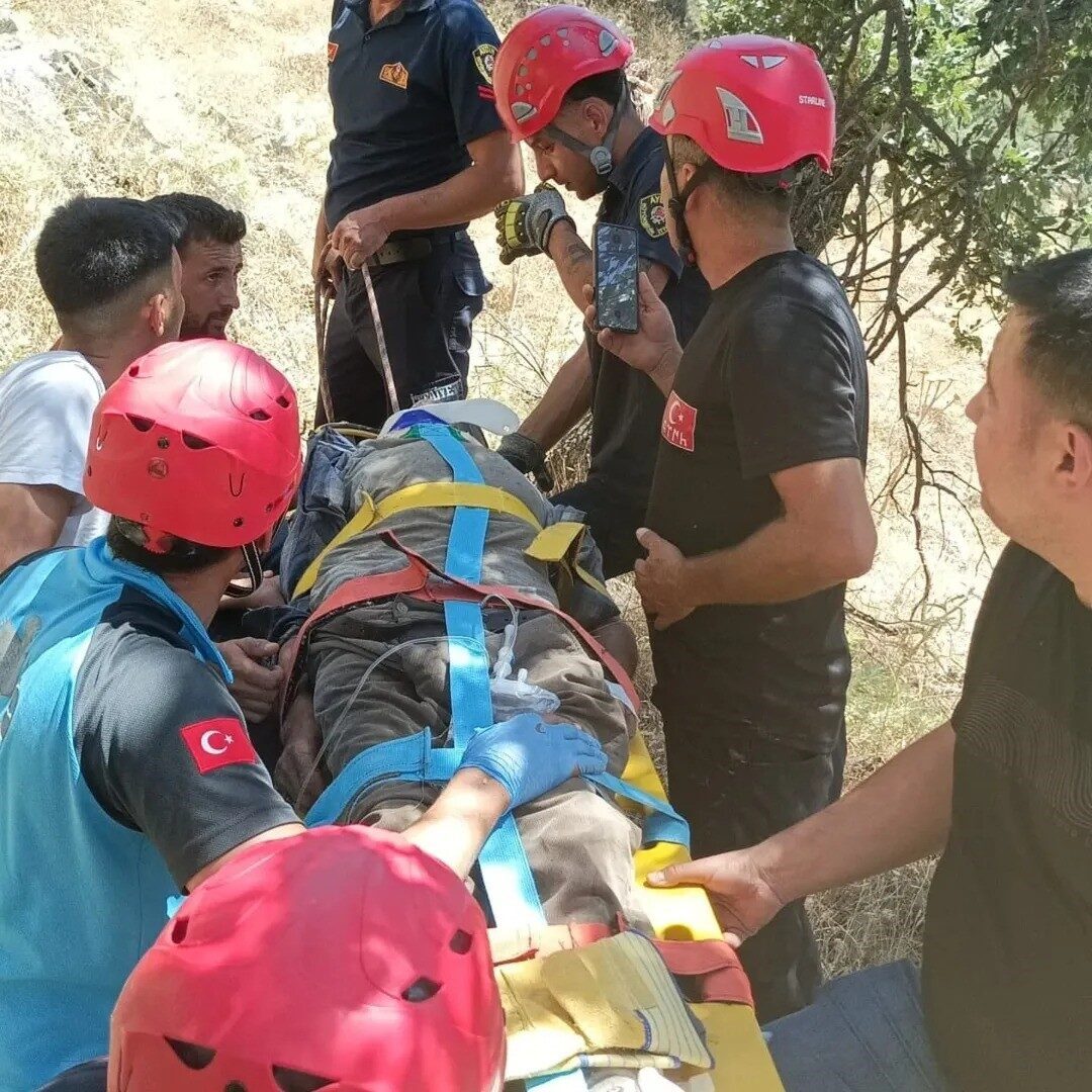 Aydın’ın Kuyucak ilçesinde kekik toplarken baygın halde dere kenarına düşen