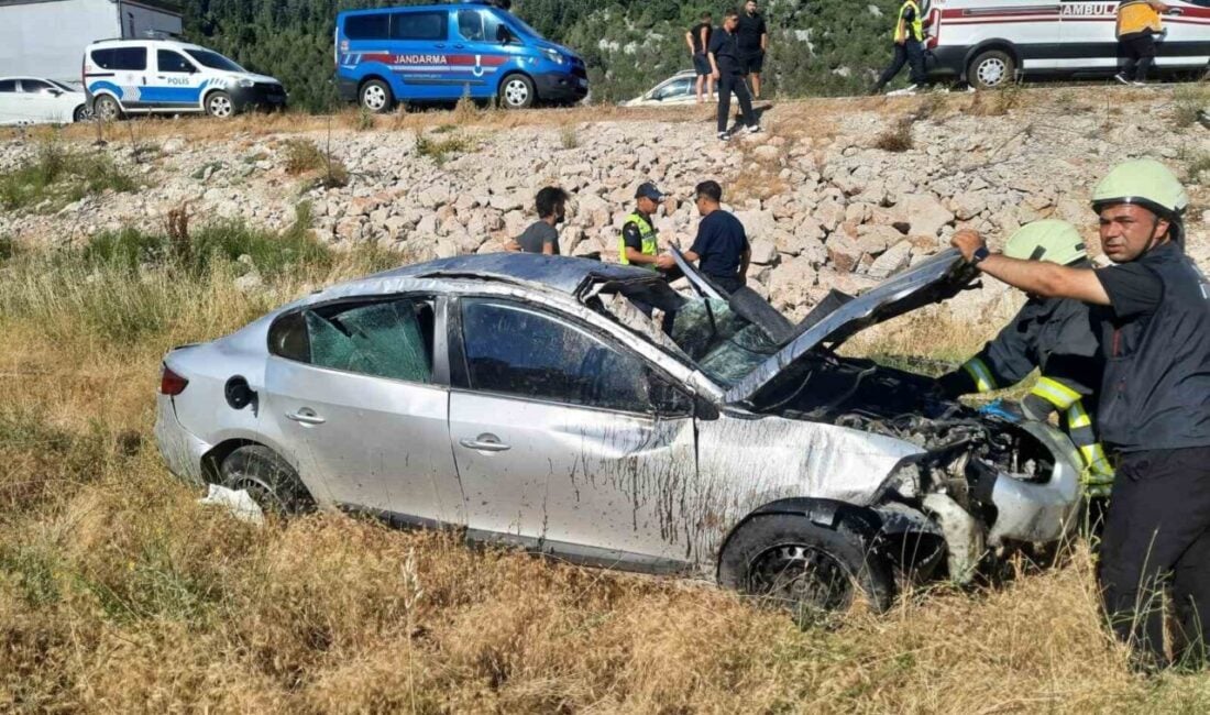 Konya'nın Derebucak ilçesinde meydana gelen kazada, Bekir T.'nin kullandığı otomobil