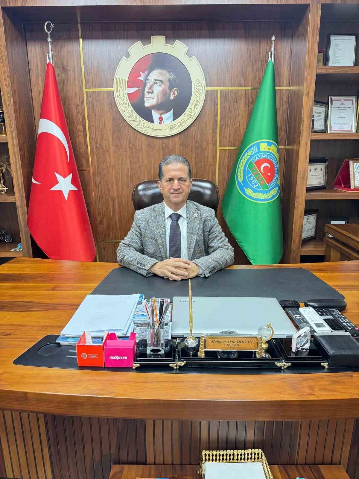 Adana Yüreğir Ziraat Odası Başkanı Mehmet Akın Doğan, zirai don