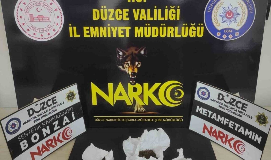 Düzce'de son bir haftada polis ve jandarma ekipleri, 31 uyuşturucu