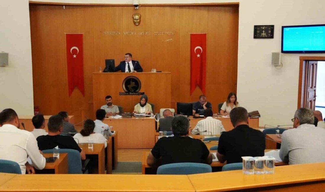 Düzce Belediye Meclisi, Temmuz ayı ikinci oturumunda 45 gündem maddesini