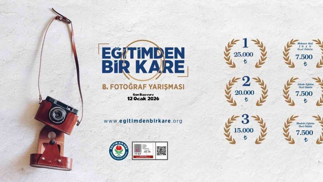 Eğitim-Bir-Sen, 8. 'Eğitimden Bir Kare Ulusal Fotoğraf Yarışması' için başvuruları