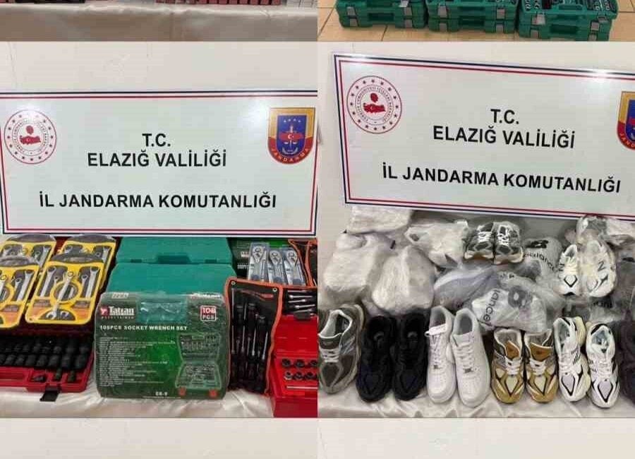 Elazığ'da jandarma, Gezin yol kontrolü sırasında bir kamyonda piyasa değeri