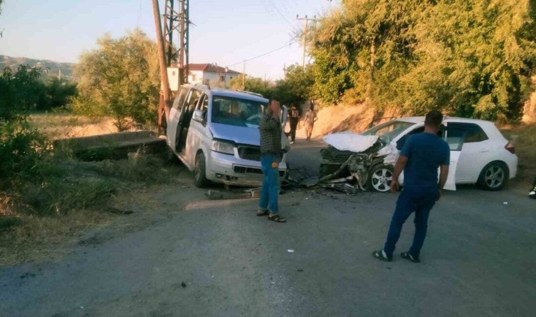 Elazığ'da meydana gelen kazada, hafif ticari araç ile otomobil çarpıştı