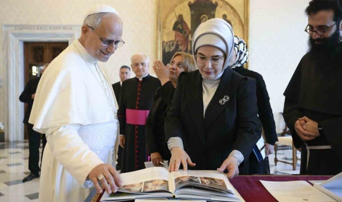 Emine Erdoğan, Vatikan'da Papa 14. Leo ile bir araya gelerek