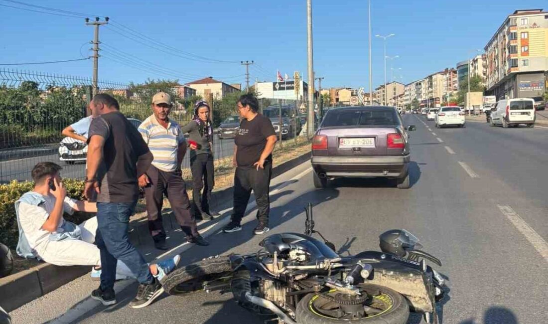 Zonguldak'ın Ereğli ilçesinde B.Ç. yönetimindeki motosiklet, önündeki aracın aniden fren