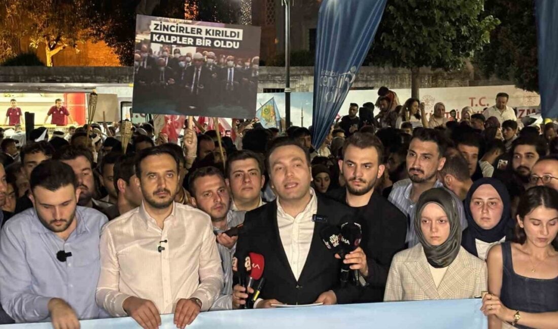 AK Parti Genel Merkez Gençlik Kolları, Ayasofya'nın yeniden ibadete açılışının