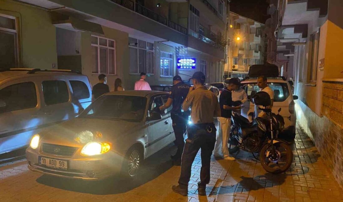 Balıkesir'in Gönen ilçesinde, Emniyet Müdürlüğü ekipleri gürültü ve çevre kirliliği