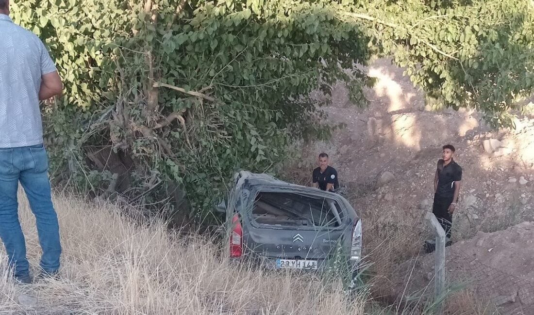 Adıyaman- Kahta Karayolu’nda Hamdusena B. yönetimindeki hafif ticari araç, direksiyon
