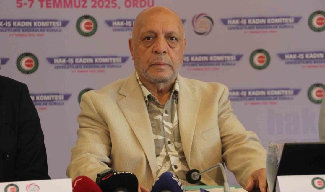 HAK-İŞ Genel Başkanı Mahmut Arslan, kamu toplu iş sözleşmeleri görüşmeleri
