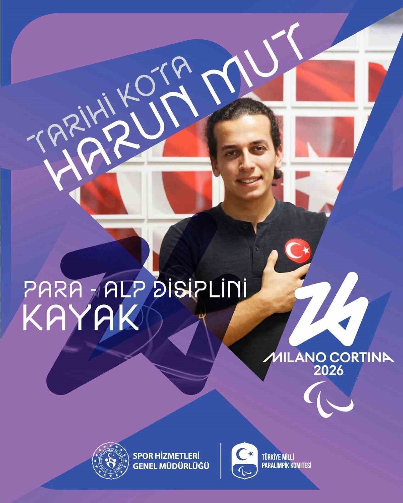 Kayserili sporcu Harun Mut, 2025 Dünya Para Alp Kayak Şampiyonası'nda