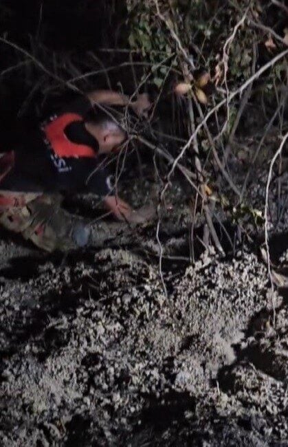 Hatay'ın Samandağ ilçesi Tomruksuyu Mahallesi'nde çıkan orman yangını, itfaiye ve