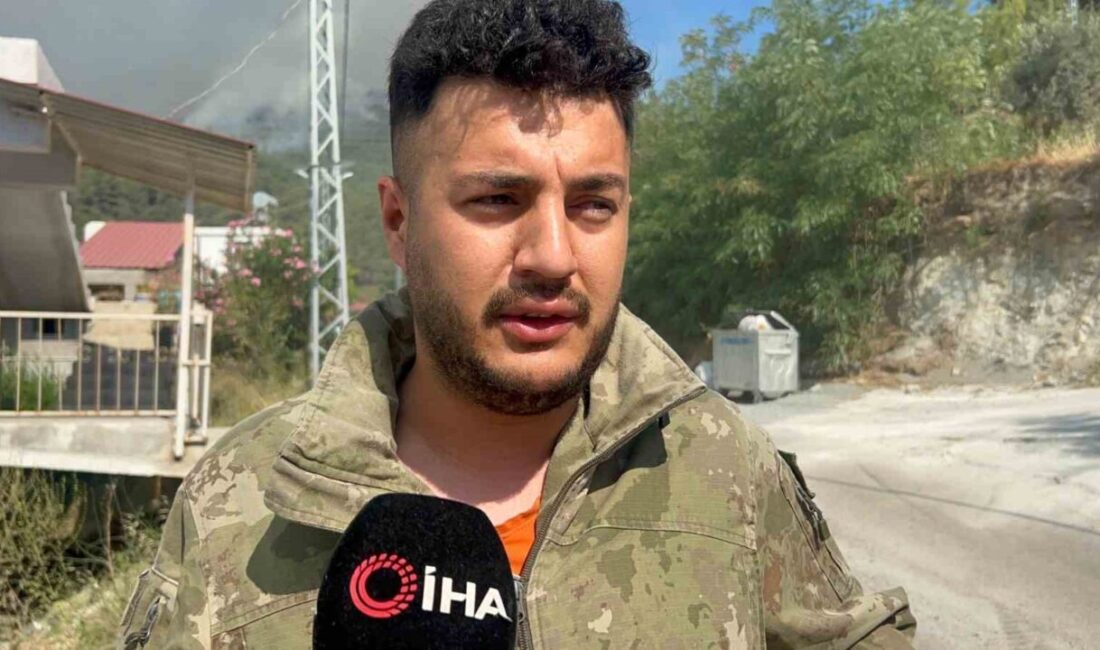 Hatay'ın Antakya ilçesinde 24 saattir süren orman yangınına karadan ve