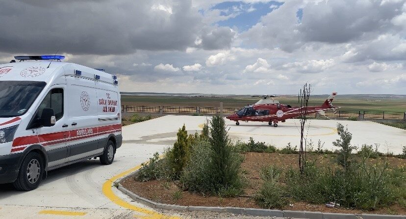 Konya'nın Kulu ilçesinde böbrek yetmezliği tedavisi gören Z.S., hastaneye kaldırıldı.