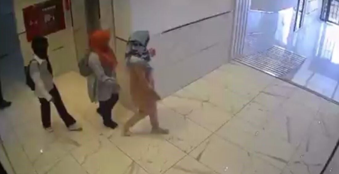 Gaziantep'in Şehitkamil ilçesindeki Fıstıklık Mahallesi'nde türban takarak hırsızlık girişiminde bulunan