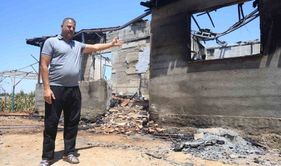 Hatay'ın Reyhanlı ilçesinde Rıdvan Demir'in deprem sonrası inşa ettiği evi