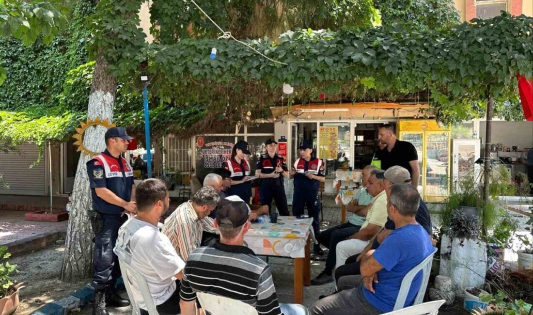 Aydın'ın Koçarlı ilçesinde jandarma ekipleri, vatandaşları orman yangınları ve kadına