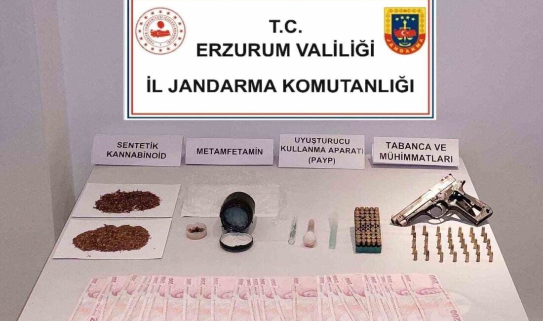 Erzurum'un Horasan ve Yakutiye ilçelerinde yapılan operasyonlarda 428 gram metamfetamin,