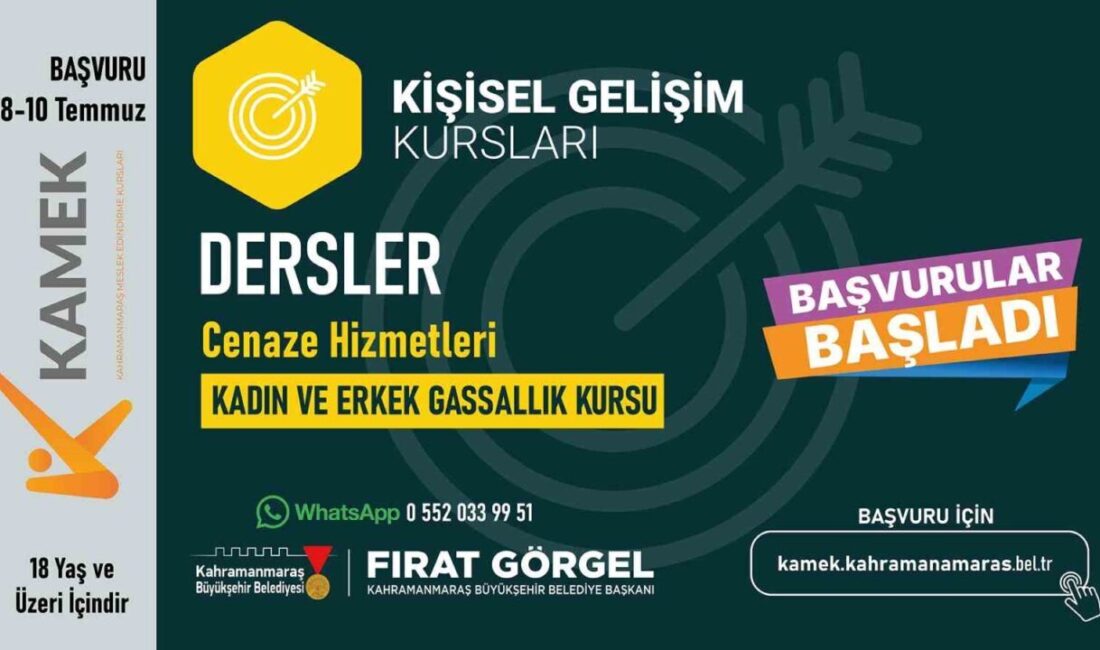 Kahramanmaraş Büyükşehir Belediyesi, gassallık eğitimleri düzenleyerek vatandaşları bu alanda bilinçlendirmeyi