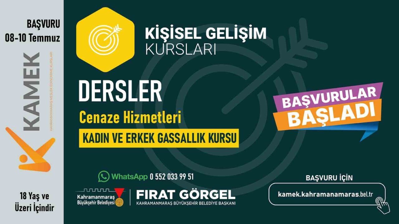 Kahramanmaraş Büyükşehir Belediyesi, gassallık eğitimleri düzenleyerek vatandaşları bu alanda bilinçlendirmeyi