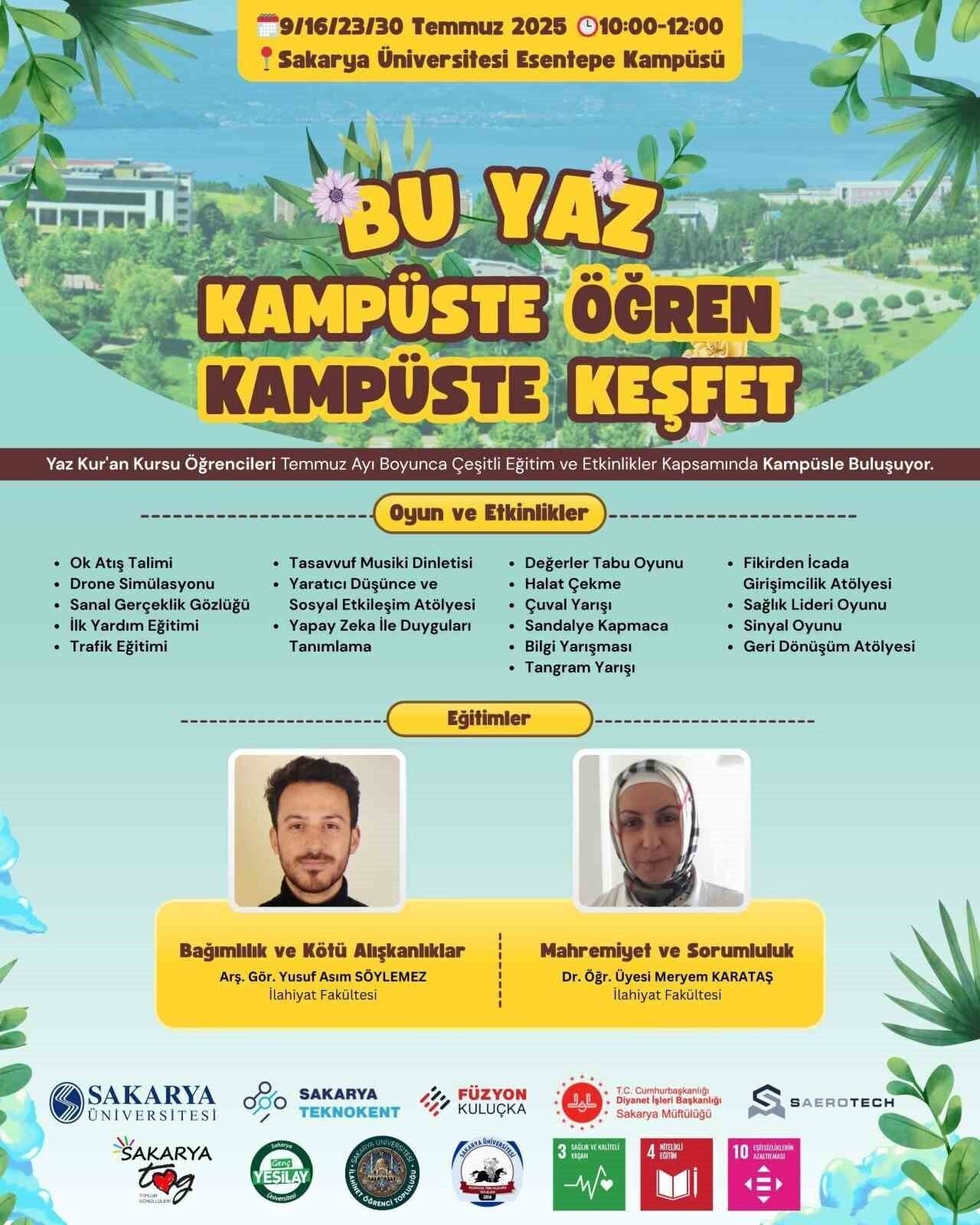 Sakarya Üniversitesi, Sağlık Kültür ve Spor Daire Başkanlığı ile İlahiyat