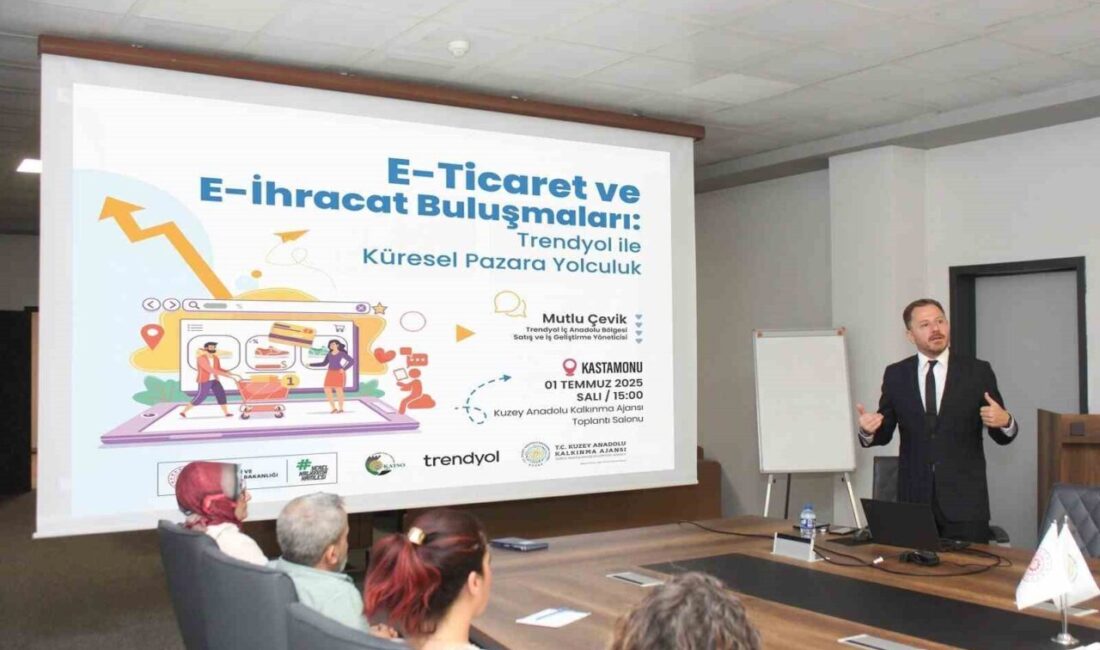Kastamonu, Çankırı ve Sinop'ta düzenlenen "E-Ticaret ve E-İhracat Buluşmaları" etkinliğinde,