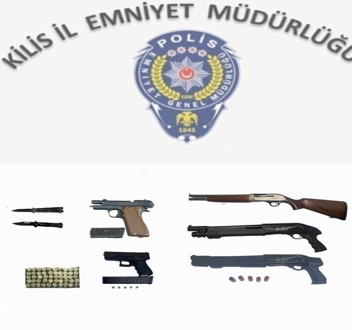 Kilis' te haziran ayında yürüten güvenlik uygulamalarında, 149 aranan kişi