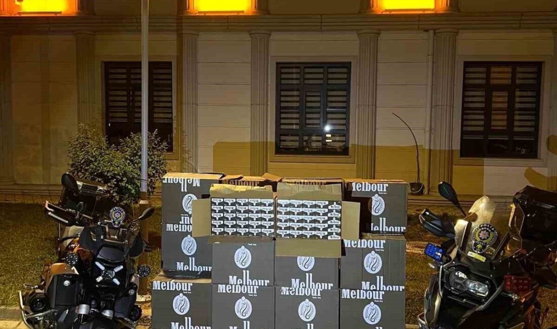 Kocaeli’deki polis ekipleri, E.K. isimli şahsın aracında 1,500 paket bandrolsüz