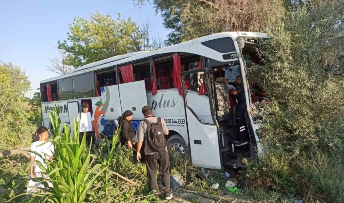 Konya'nın Karapınar ilçesinde A.H. yönetimindeki yolcu otobüsü, direksiyon hakimiyetinin kaybolması