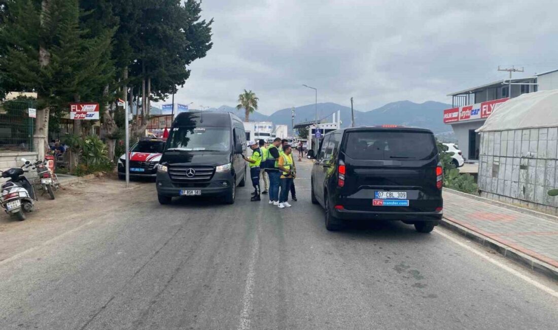 Antalya’nın Gazipaşa ilçesinde korsan taşımacılığa karşı yapılan denetimlerde, 120 araç