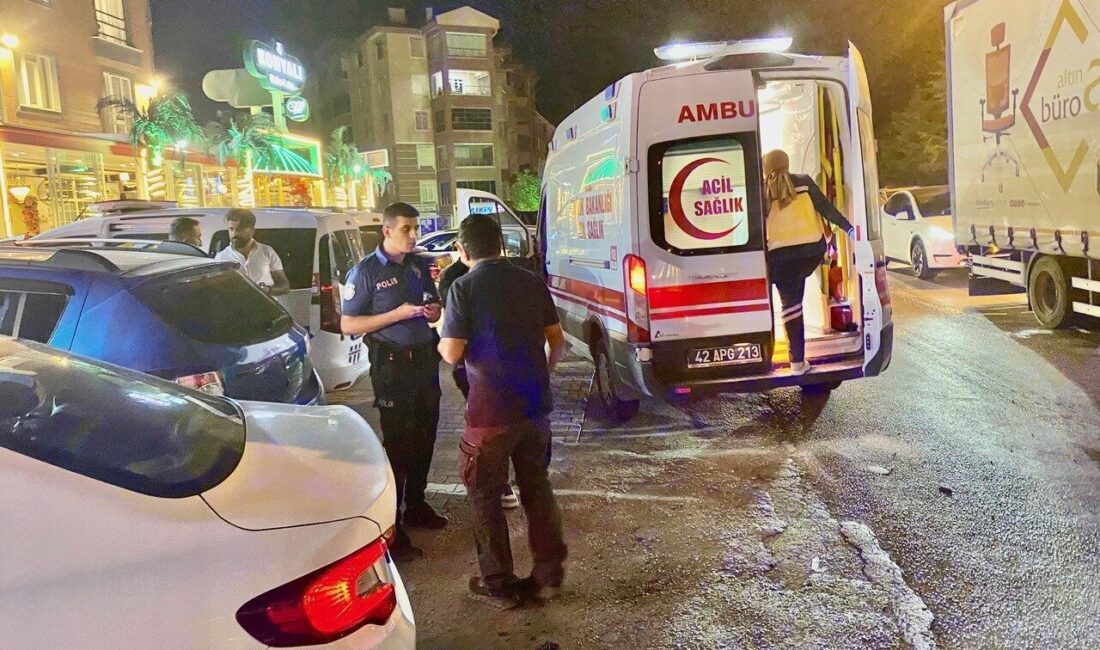 Konya'nın Kulu ilçesinde iki otomobilin kırmızı ışıkta çarpışması sonucu bir