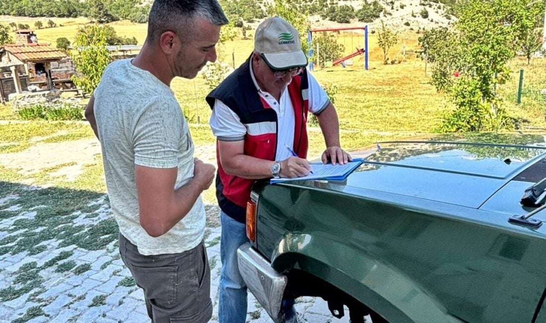 Kütahya'da, 2025 Çiftçi Kayıt Sistemi (ÇKS) kapsamında çiftçi detaylarının askı