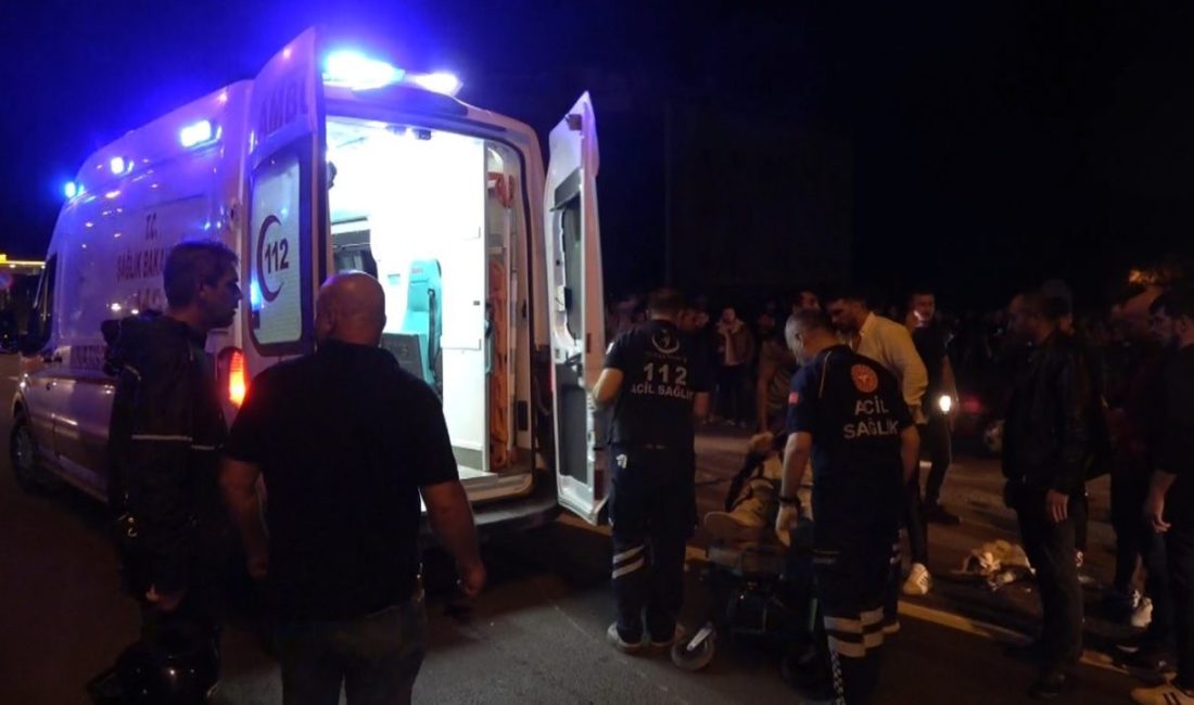 Kütahya’nın Tavşanlı ilçesinde meydana gelen motosiklet kazasında, Y.Ö. ve Y.G.K.