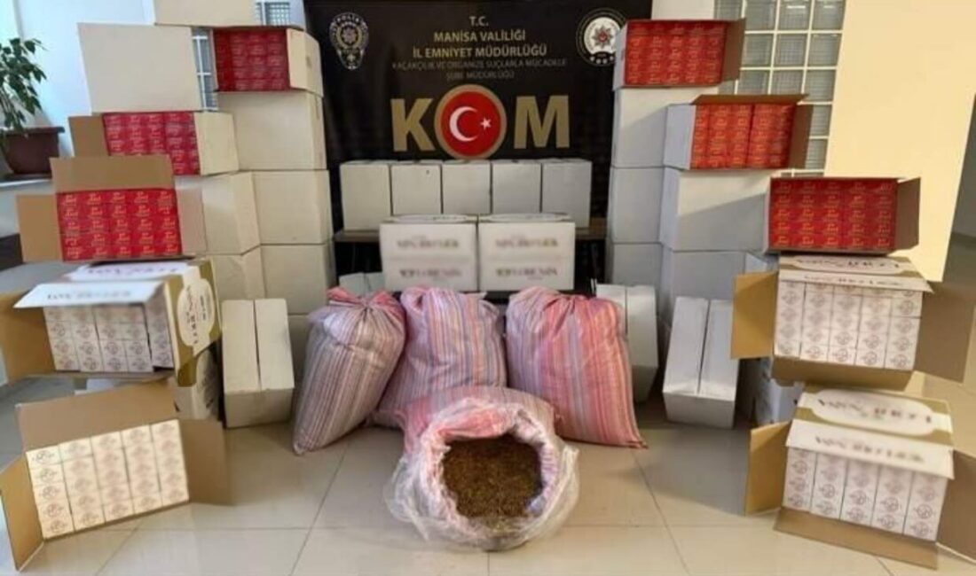 Manisa'nın Turgutlu ilçesinde, Kaçakçılık ve Organize Suçlarla Mücadele Şube Müdürlüğü