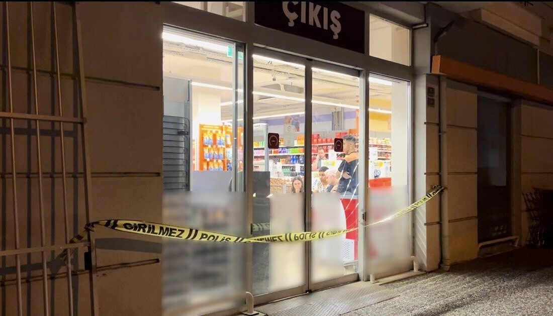 Bursa'nın Nilüfer ilçesindeki bir markette, bir kadının "Sapık mısın?" ifadesi