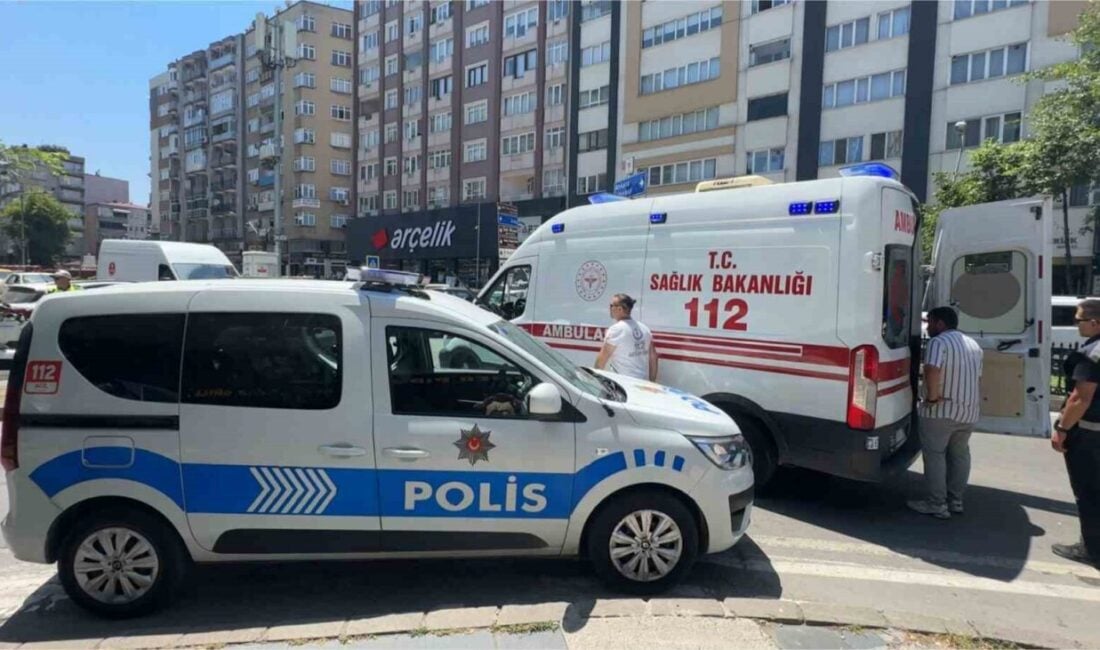 Samsun'un İlkadım ilçesindeki Ata Kavşağı'nda 55 APN 201 plakalı motosiklet