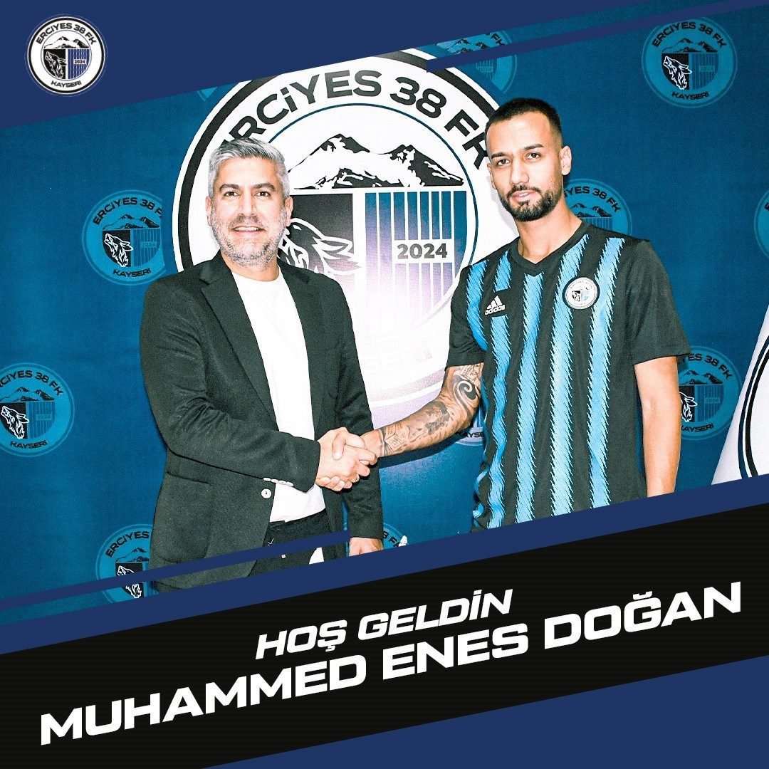 Erciyes 38 Futbol Kulübü, 25 yaşındaki oyuncu Muhammed Enes Doğan