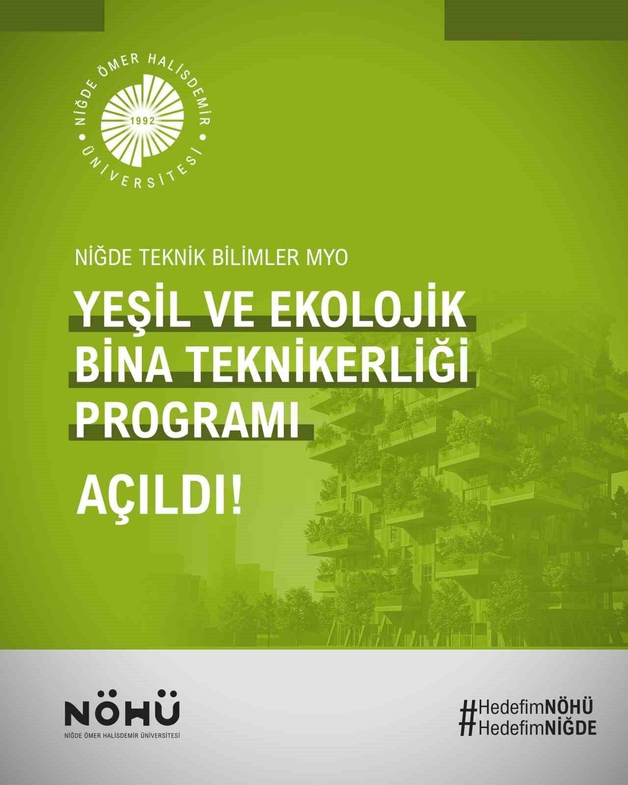 Niğde Ömer Halisdemir Üniversitesi, sürdürülebilirlik alanında yeni bir adım attı.
